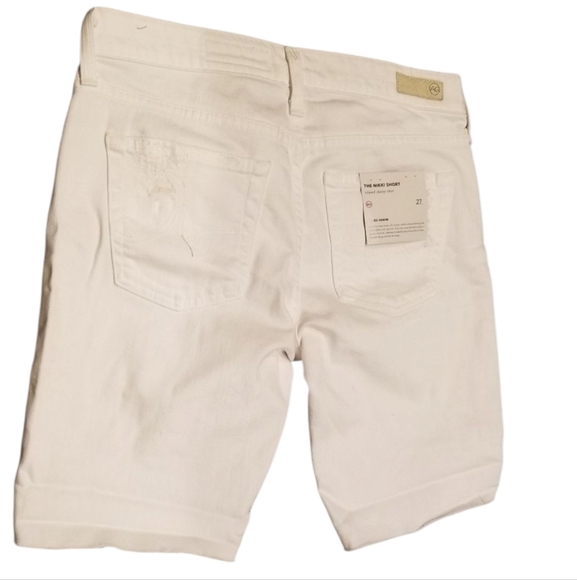 Adriano Goldschmied The Nikki Short White Denim NEW - Picture 3 of 6